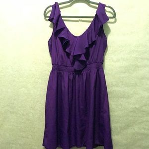 My Michelle purple ruffle dress